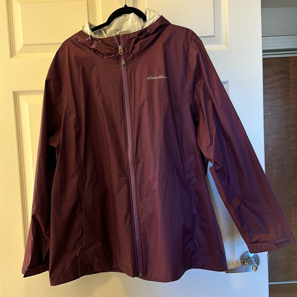 Eddie Bauer windbreaker burgundy size 3X